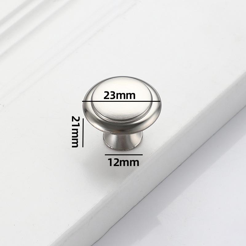 Нержавеющая сталь Золото Черный Грибовидная ручка - Современная круглая ручка для шкафа, ящика Without screws