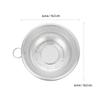 Stainless Steel Draining Basket Food Grade Safe No Smell Deformation Resistant Fruit Vegetable Rice Washing Basket Kitchen Drain