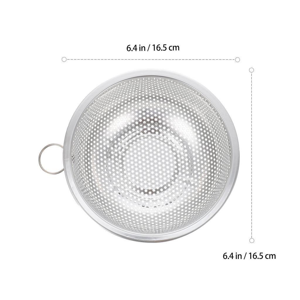 Stainless Steel Draining Basket Food Grade Safe No Smell Deformation Resistant Fruit Vegetable Rice Washing Basket Kitchen Drain