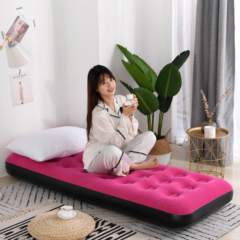Inflatable Foldable Bed Mat: Portable Air Cushion for Home, Camping, Office, and Outdoor Use.