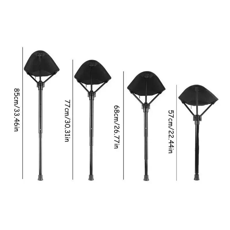Campinghocker Einziehbarer Wanderstuhl Outdoor Klappstuhl Schwerlast Einbeiniger Hocker Sitz Für Camping Angeln Wandern Gartenarbeit