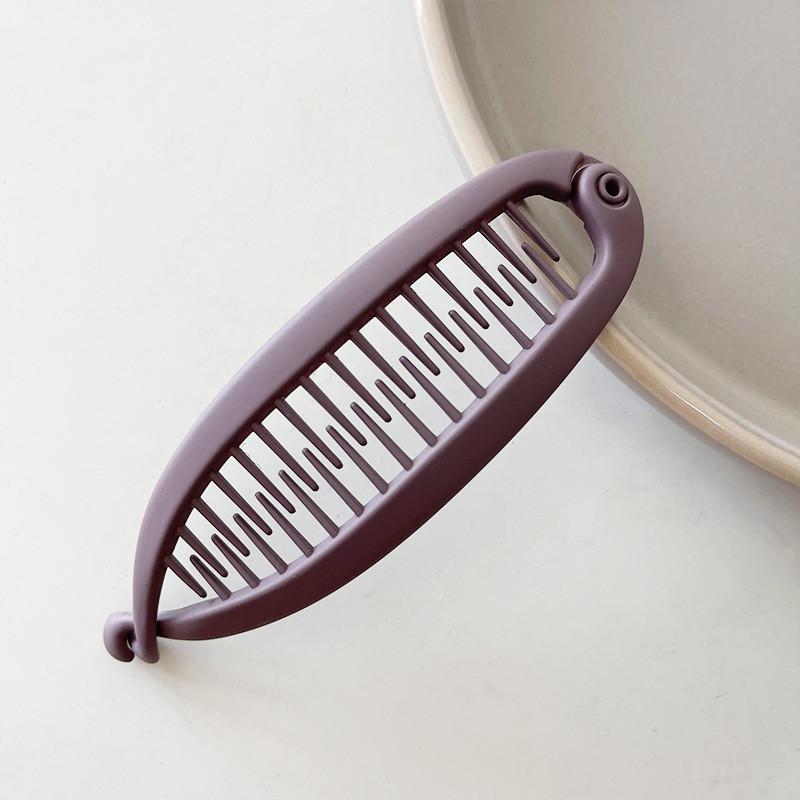 Korean Style Elliptical Hair Clip with Simple and Exquisite Back of The Head Banana Clip Hair Accessories