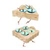 Bird Cage Water Bowl Colorful Parrots Toy Interactively Bird Feeders Hanging for Parrots Feeding