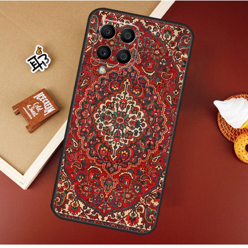 Persian carpet Floral pattern Case For Samsung Galaxy M16 M36 M56 M06 M52 M32 M12 M54 M34 M14 M35 M55 M15 M11 M31 M13 M53