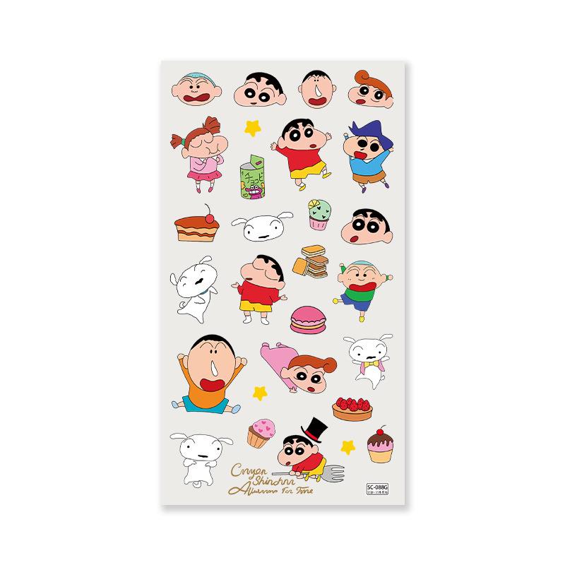 

Sky Original Crayon Shin-chan Long Stickers for Phone Decoration - Cute Cartoon DIY Jelly Design
