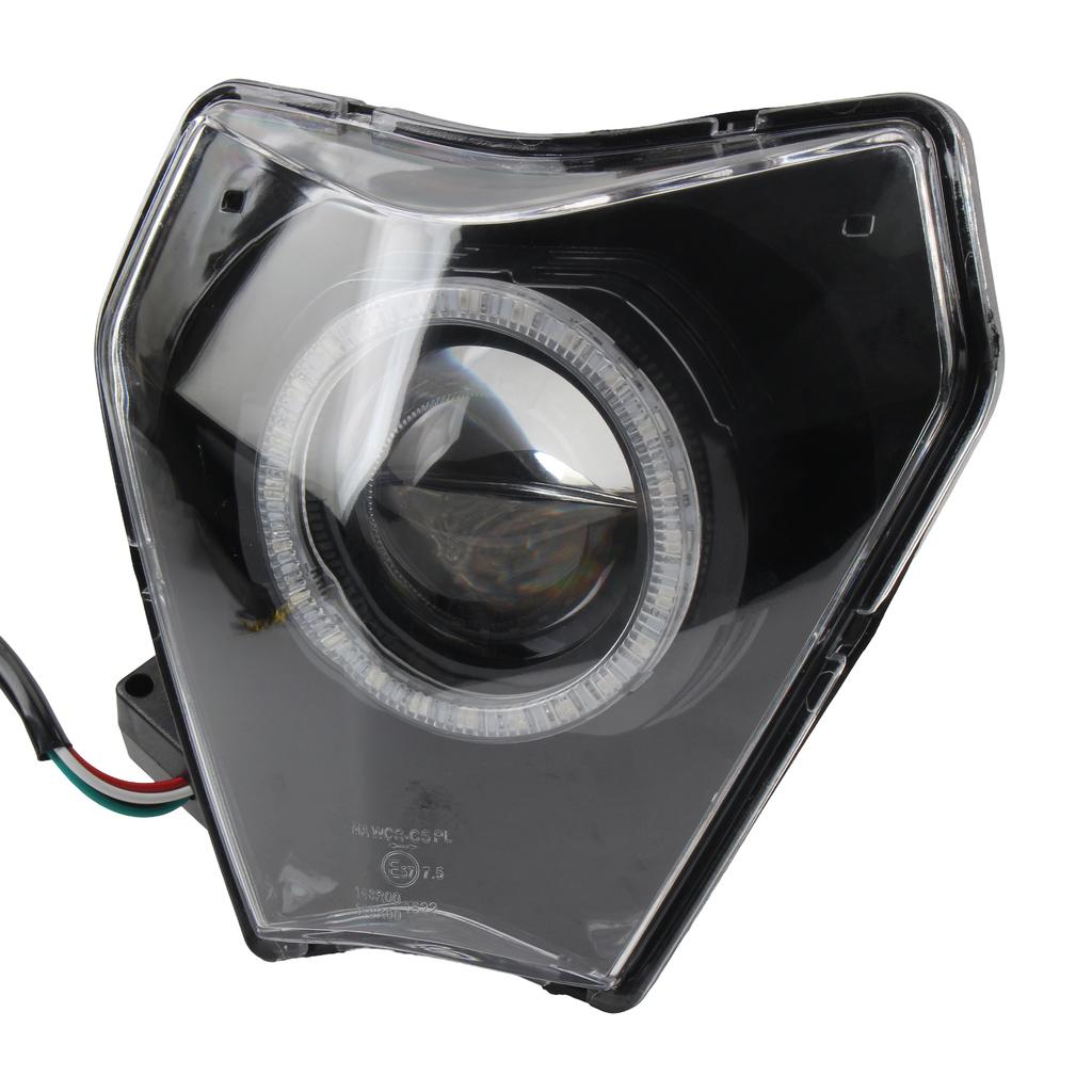 Motorcycle Headlight APP Control Angel Eye Light Pit Dirt Bike For KTM 690 SMCR 2019-2023 EXC XCW 14-23 TPI 125-300 17-23 Racing
