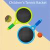 Portable Plastic Rackets with Ball Anti-slip Tennis Racquet Set Badminton Children’s Toys  Outdoor