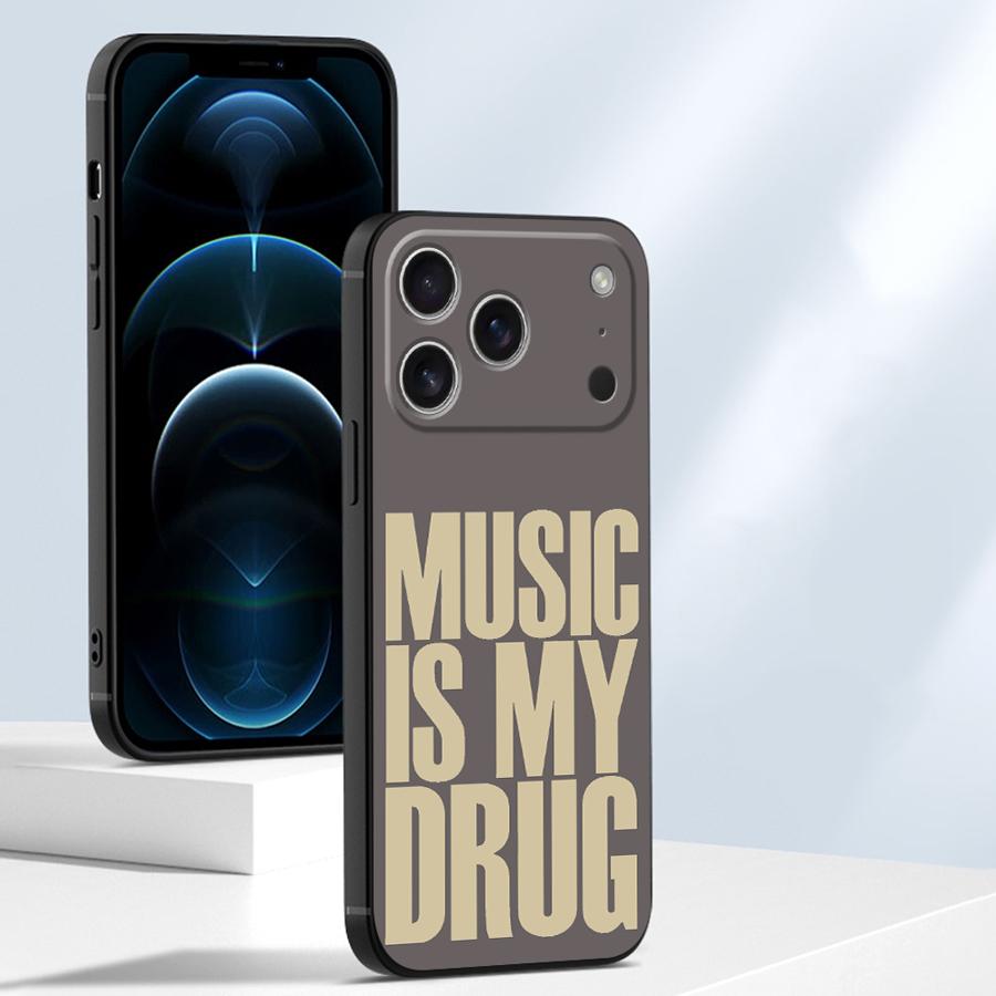 Case for Apple iPhone 17 Pro Max 14 13 15 Pro 7 8 16 XR XS MAX Air 12 11 Funda Phone Cover Love Music Letter