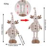 Christmas Standing Telescopic Doll Hotel Window Christmas Snowman Elk Doll Doll Decoration Decoration