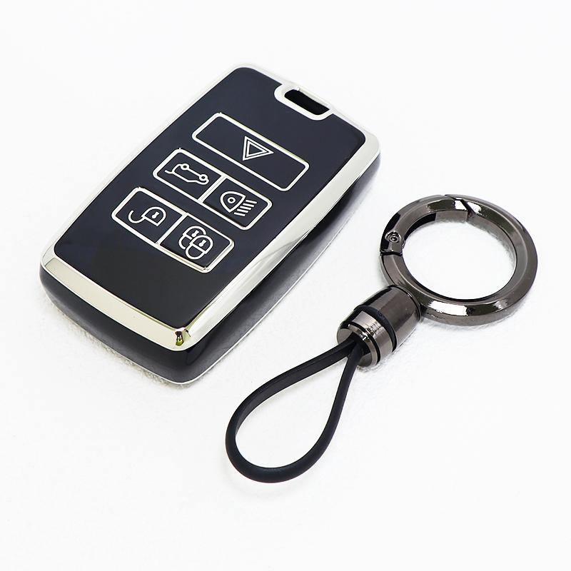 Car Smart Key Cover Case Bag Fob Shell Holder Protector Keychain For Land Rover Range Rover Evoque Discovery Sport 5 -