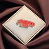 English Letter Brooch Universal Rock Band Enamel Pin Badge Fashionable and Versatile Clothes Bag Scarf Accessories Brooch