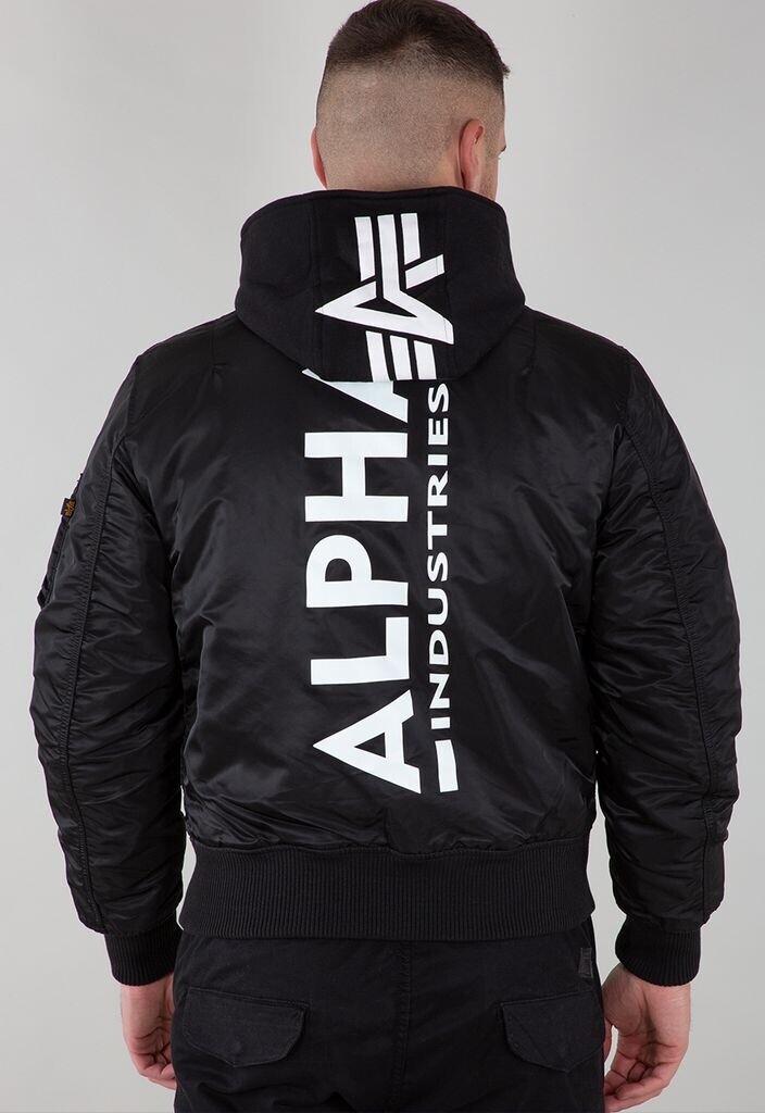 Winter Jacket Alpha Industries MA-1 ZH Back Print (128113) Black/white