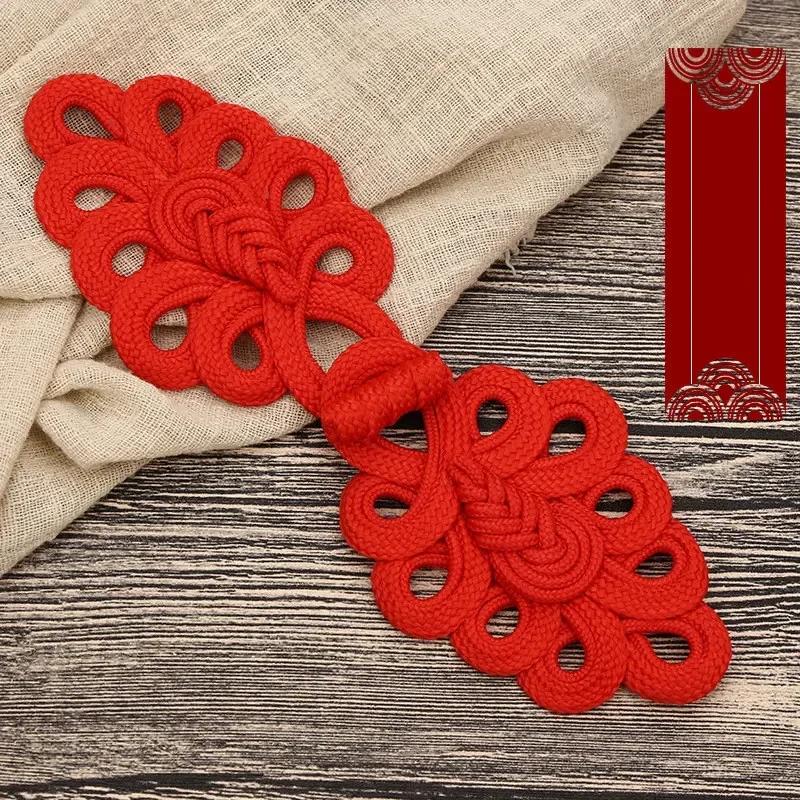 1 Pair Handmade Chinese Frog Closure Buttons Knot Cheongsam Traditional Handcraft Accessories