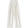 Women's Wide-Leg Glutinous Rice Pants - 2026 New Spring/Fall/Winter Plus Velvet Drape Wool Silk Blend Sweatpants