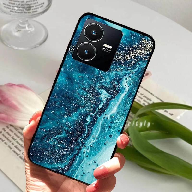 Pro Vivo Y22S 2022 Pouzdro Nárazuvzdorné Měkké TPU Silikonové Kryt Telefonu Pro Vivo Y22 Y 22 V2207 Y22S V2206 Funda Capa Kreslený Vivoy22