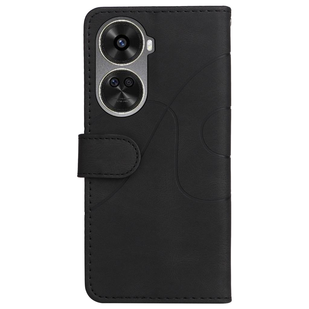 For Huawei nova 12 SE 4G/nova 11 SE Leather Case Wallet Stand Color Splicing Phone Cover