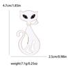 Emaille-Katzenbroschen für Frauen, Unisex, Strass, Tier-Anstecker, Bankett, Party, Rucksack, Geschenke, Schmuck, Zubehör