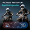 Helmet Headphones Bluetooth 6.0 Waterproof Front and Rear 10M Intercom with Lighting 1000Mah 20 Hours of Battery Life Free Call