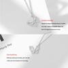 Ladies Necklace Rhinestone Crystal Bowknot Pendant Anniversary Festival Party Engagement Date Work Jewelry for Girls