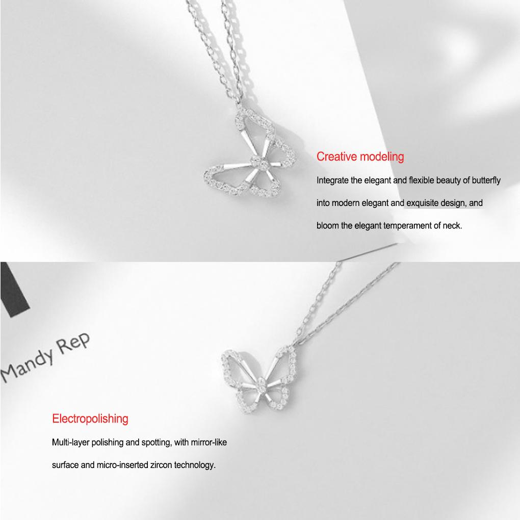 Ladies Necklace Rhinestone Crystal Bowknot Pendant Anniversary Festival Party Engagement Date Work Jewelry for Girls