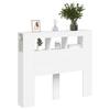 Vidaxl Wezgłowie Łóżka Z Led, Białe, 120X18,5X103,5 Cm