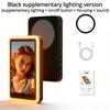 Projecteur d'écran de moniteur magnétique pour téléphone, caméra arrière pour selfie, pour Vlog, streaming en direct, enregistrement vidéo avec lumière d'appoint