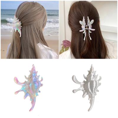 Elegant Metal Conch Shaped Hair Claw For Women Girls Trendy Hair Accessories Fashion Jewelry Hair Clip Adornment