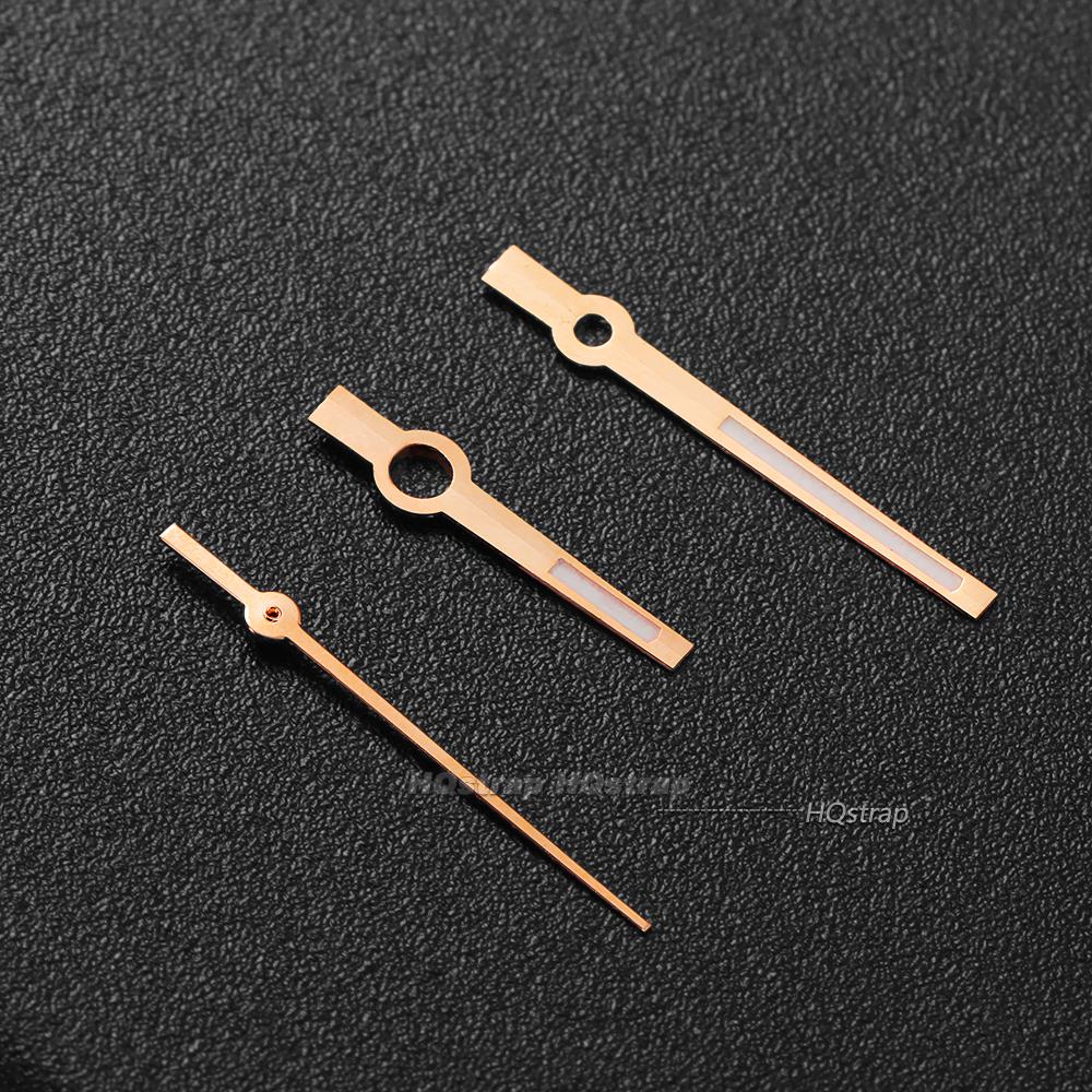 

Watch Hands Green Luminous Watch Pointers for NH70/NH36/4R/7S Movement Accessories Silver Gold Rose Gold Watches Hands рожевий колір золота