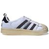 Adidas Baskets unisexes Puffylette Superstar Chaussures blanches-Blanc Noyau-Noir HP6697