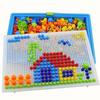 Blocs de construction pour ongles champignon DIY Ensemble créatif de tableau à picots Interaction parent-enfant