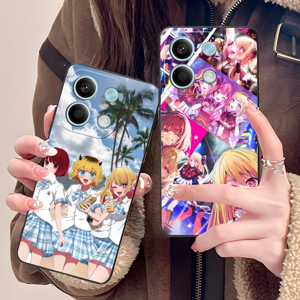 Oshi No Ko B-Komachi Phone Case for POCO M6 M5 M4 M3 X7 X6 X5 X4 X3 F6 F5 F4 Pro GT 5G Colour Protective Pretty Cover Luxury