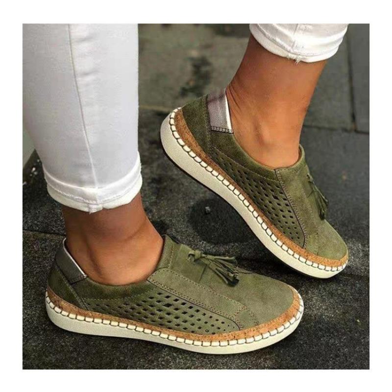 Women's Large-size Women's Shoes Flat-soled Single Shoes Women's New Autumn Low-heeled Round-head Foot Shoes Europe