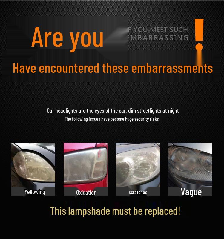 Transparent Headlight Lampshade for 2012-2014 Mercedes-Benz M-Class W166 ML300/ML350