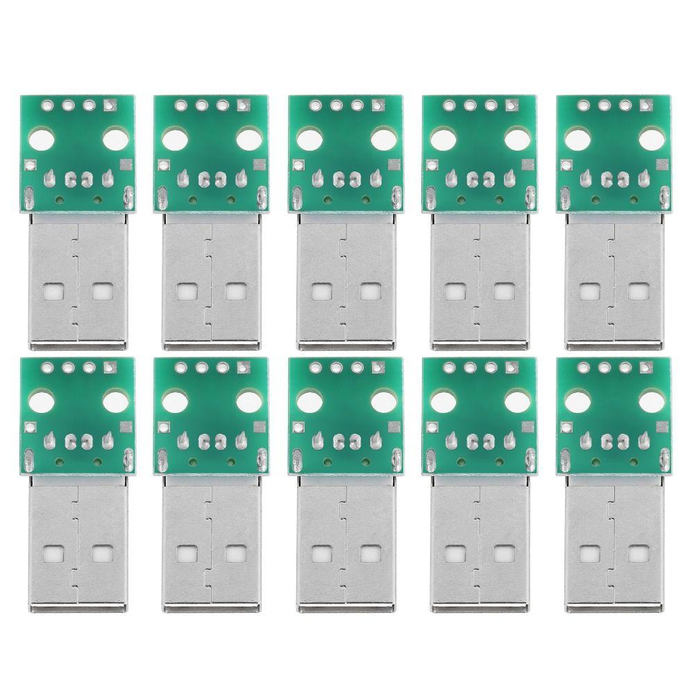 10PCS 4 Pins USB Type a To DIP Adapter Board Mini Multifunctional Converter Board 2.54mm Pitch USB Type a Male Plug To DIP