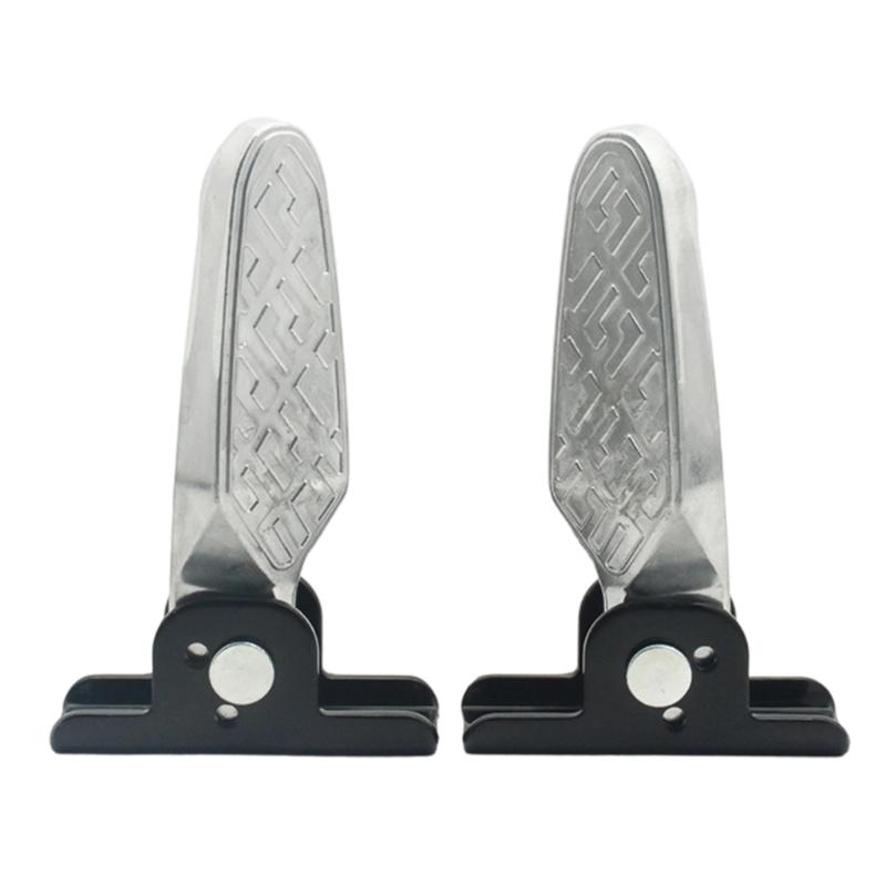 Universal Foldable Footrest Easy Installation No Tools Required Sturdy Support for Most Electric Scooters Motorcycle