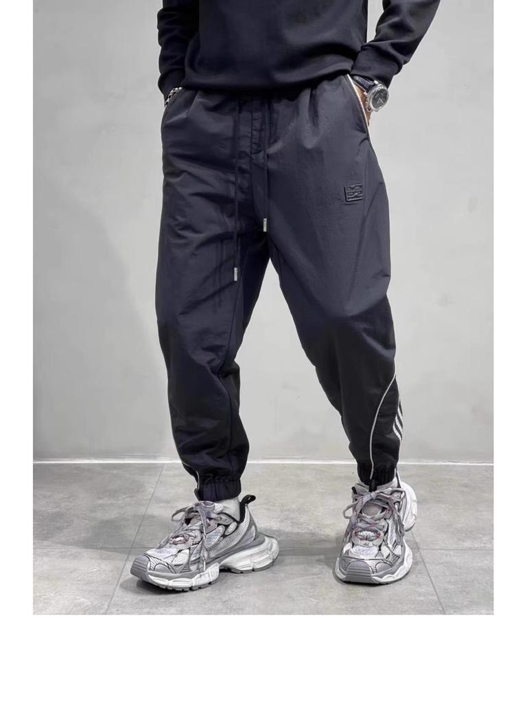 Herren Sommer 2024 Schnelltrocknende Locker Geschnittene Kordelzug Workwear Hose - Übergröße