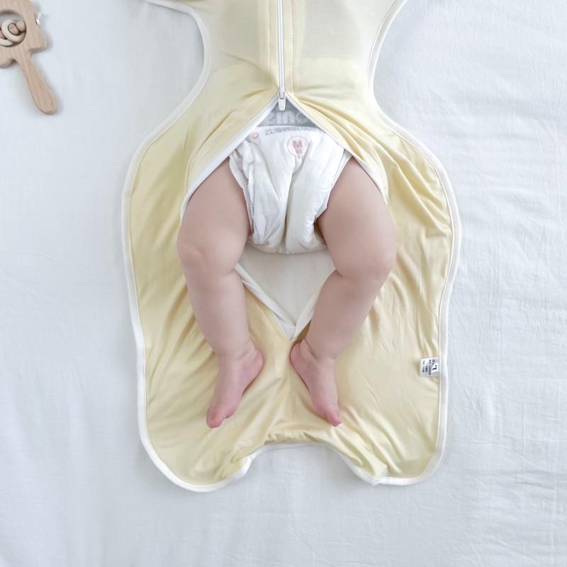Newborn Sleep Sack With Mesh Fabric Anti Startle Swaddle Wing Sleeves Lightweight Breathable Baby Sleeping Bag