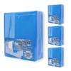 [Official Manufacturer] Set of 4 Trading Card Deck Cases (Smoke Blue) - Holds 40-60 Cards, Hard Type, Slim Design, Kawashima Seisakusho Deck Storage,