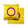 Gaslight Gatekeep Girlboss Intersex Pride Flag LGBT Throw Pillow Covers Cushion Cases Pillowcases for Sofa Cm X Cm
