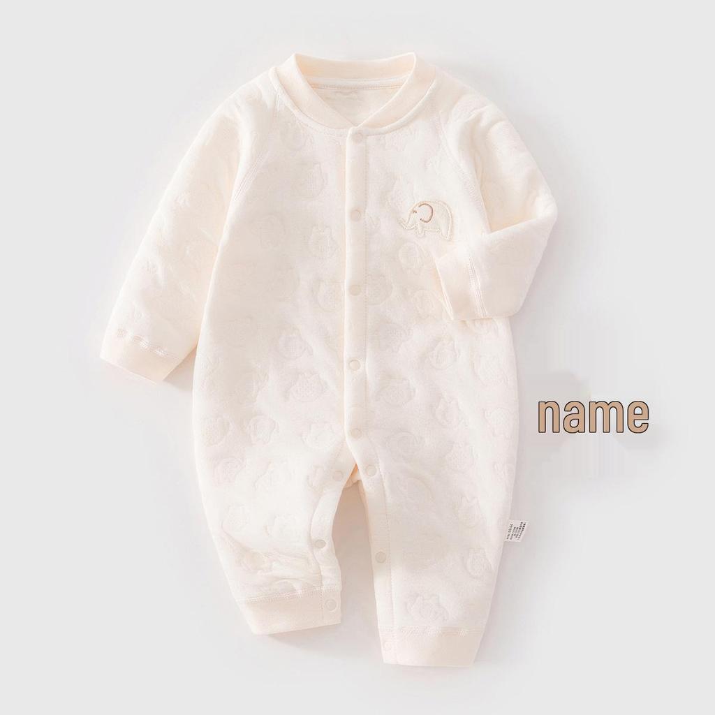 Warm Cotton Padded Baby Jumpsuit for Winter and Spring