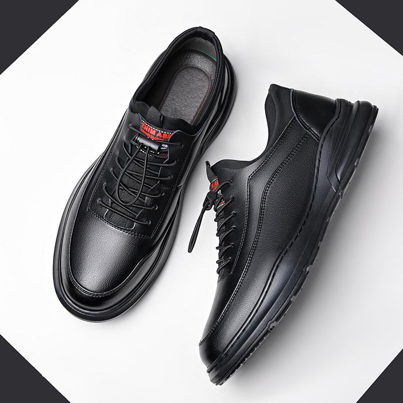 Fashion Hot Sale Men Casual Leather Sneaker New Trend Casual Shoes for Men All-match Man Skateboard Shoe Outdoor Comfy Sneakers Trainers