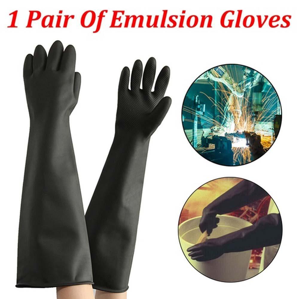 Anti Chemical Lab Rubber Acid Alkali Safety Gloves Labor Supplies Industry Gloves Latex Gauntlets