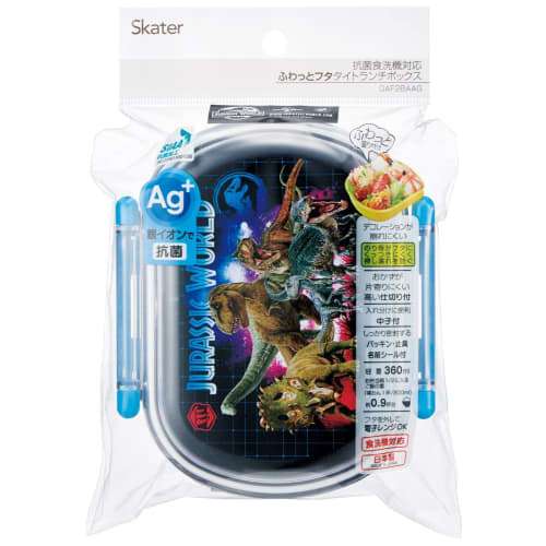 Skater Bento Box 360ml Jurassic World 23 Antibacterial for Children Made in Japan QAF2BAAG-A