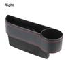 Leather Car Seat Gap Storage Box With Charging Hole Automobile Slit Box Phone Bottle Keys Holder