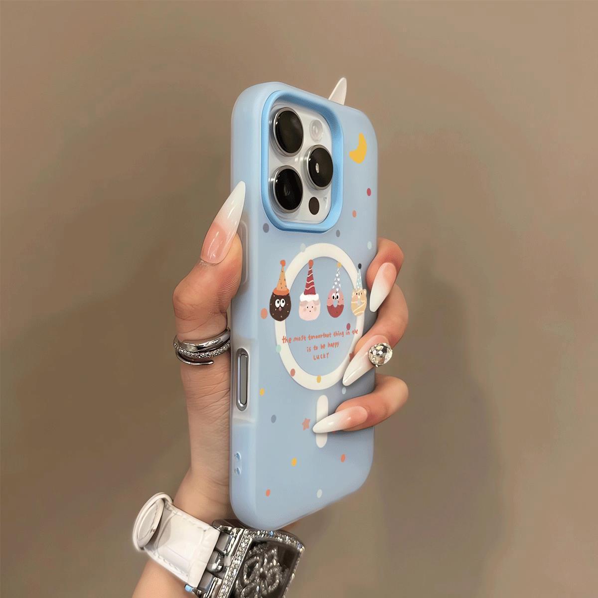 

Jelly 2-in-1 Magnetic Protective Case Cooling for Apple 17pro Stand Mobile Phone Case Soft Silicone Protective Cover For iPhone 17PROMAX