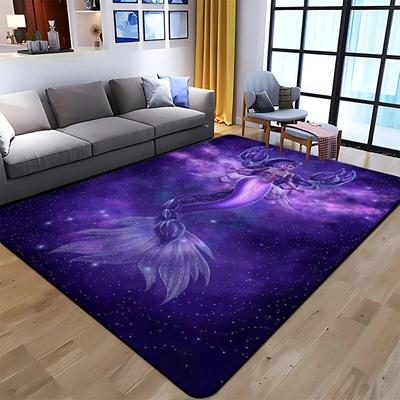 Twelve Constellations Printed Carpet Household Rug Children's Room Living Room Chair Bedside Modern Simple Floor Mat Kawaii Rug