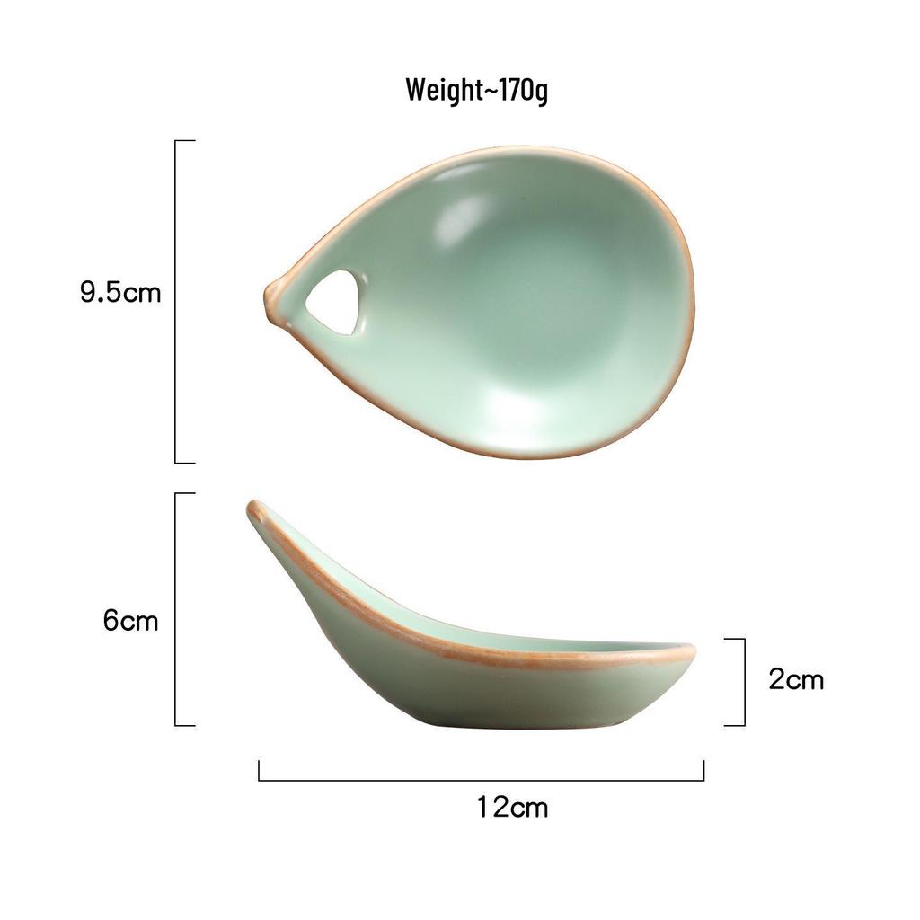 Macaron-Colored Ceramic Dipping Sauce Dish for Sushi, Hot Pot, Vinegar, and Snacks 