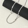 Gold Plated Titanium Steel Snake Bone Chain Necklace - Color Retention, Multiple Specifications, Pendant Included