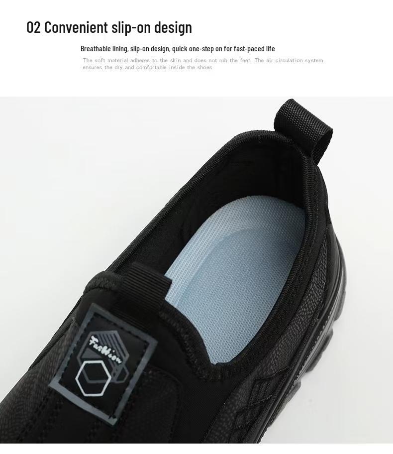 2026 Spring Men's Breathable Slip-On Dad Shoes - Comfortable, Casual, Versatile.