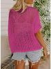 2025 Summer Cutout Knit Beach Cover-up Sweater for Women